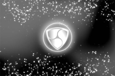 Xemnem kripto para birimi. xem soyut arkaplanda