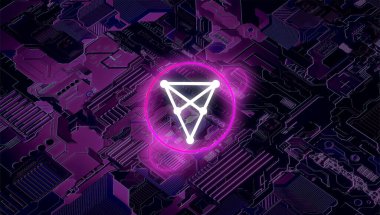 Chiliz (chz) pankartı. chz para kripto para kavramı pankart arkaplanı