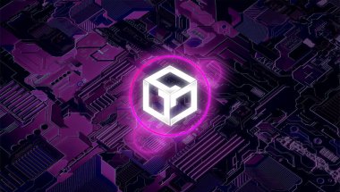 Gala Oyunları, soyut arkaplanda GALA kripto para birimi sembolü