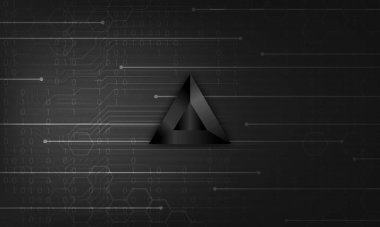 BAT para kripto para birimi. Soyut arkaplanda yarasa 