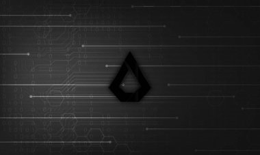 Lisk cryptocurrency coin symbol. Blockchain technology.