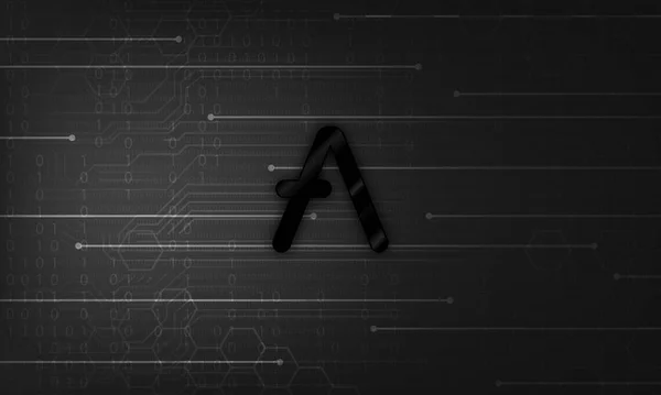 Aave Chain Aave Crypto Currency Blockchain Tecnologia — Foto Stock