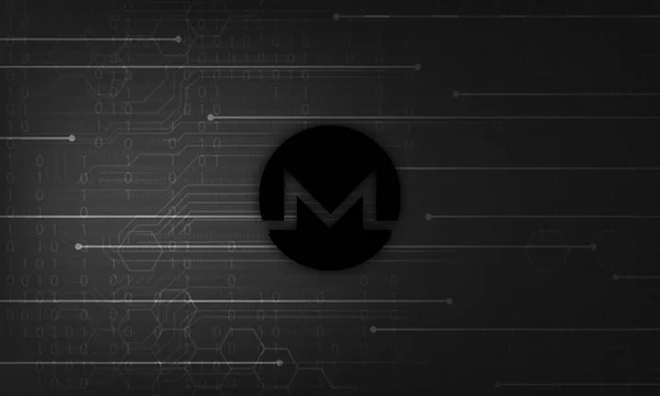 Monero Ikonu Monero Kripto Para Birimi — Stok fotoğraf