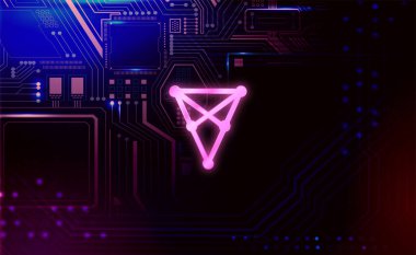 Chiliz (chz) pankartı. chz para kripto para kavramı pankart arkaplanı