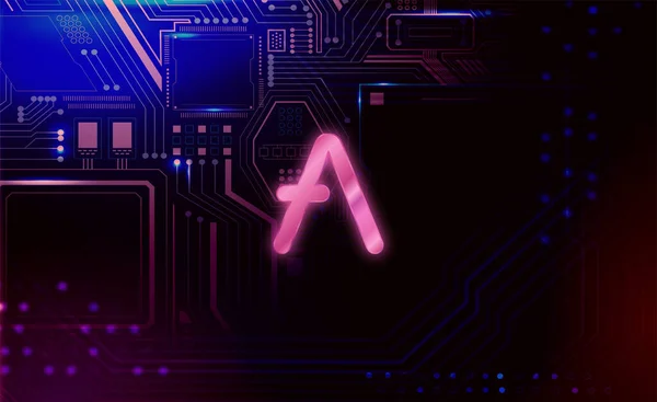 Aave Chain Aave Kryptowaluta Technologia Blockchain — Zdjęcie stockowe