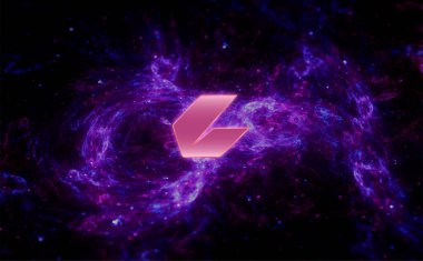 Ceek bayrağı. Ceek sikkesi kripto para kavramı pankart arkaplanı.