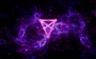 Chiliz (chz) pankartı. chz para kripto para kavramı pankart arkaplanı.