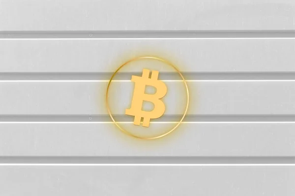 Bitcoin Btc Transzparens Btc Érme Cryptocurrency Koncepció Banner Háttér — Stock Fotó