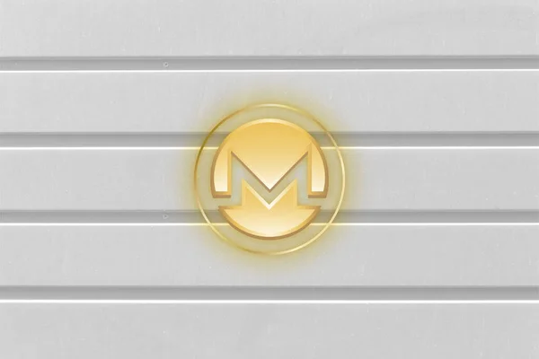 Значок Monero Монеро Криптовалюта — стокове фото