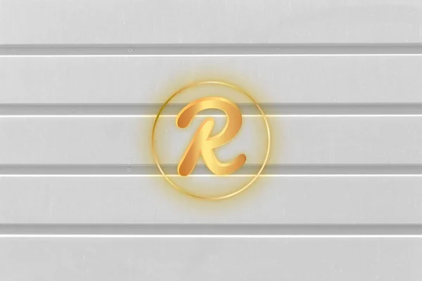 Symbol Monety Rafowej Motywem Krypto Waluty Tła Projektu Ikona Rafy — Zdjęcie stockowe