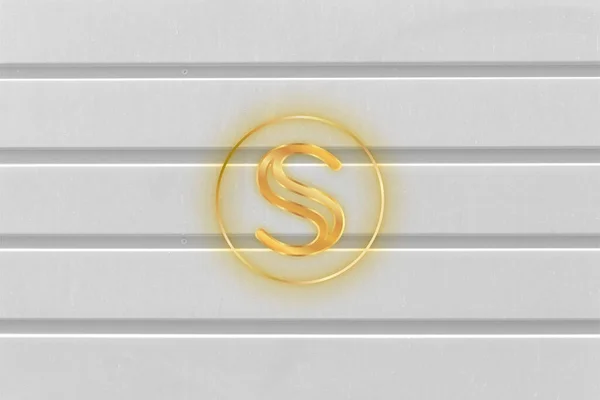 Secret Crypto Currency Themed Banner Scrt Icon — Stockfoto