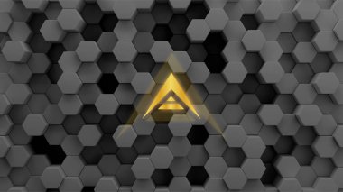 Ark Chain Ark crypto currency.Blockchain technology. 