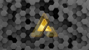 Soyut arkaplanda çığ (AVAX) simgesi. Avax şifreleme para birimi.