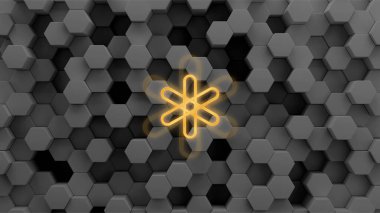 Göçük pankartı. Bozuk para kripto para konsept afiş arkaplanı.