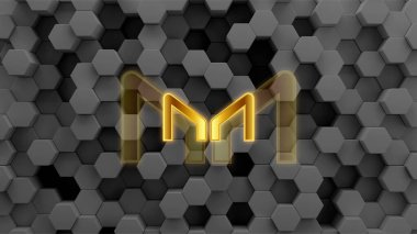 Şifreli bozuk para sembolü yap. Engelleme teknolojisi.