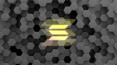 Solana şifreli para birimi. Soyut arkaplanda solana.