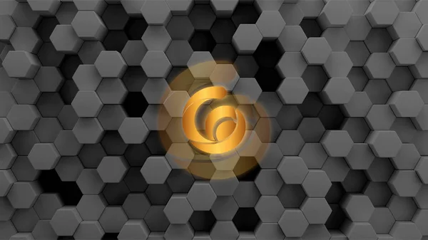 Raca Coin Symbol Crypto Currency Themed Background Design —  Fotos de Stock