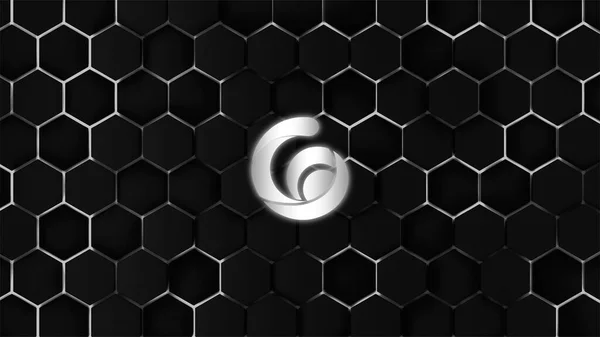 Raca Coin Symbol Crypto Currency Themed Background Design — стоковое фото