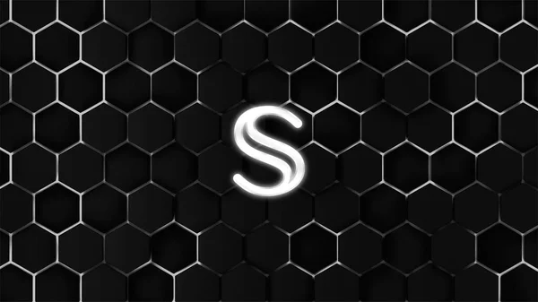 Secret Crypto Currency Themed Banner Scrt Icon — Stock Fotó