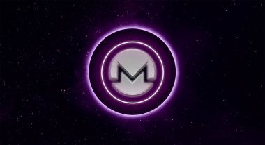 Monero ikonu. Monero kripto para birimi.