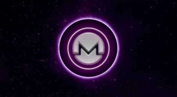 Ikone Monero Kryptowährung Monero — Stockfoto
