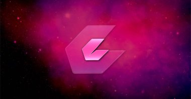 Ceek bayrağı. Ceek sikkesi kripto para kavramı pankart arkaplanı.