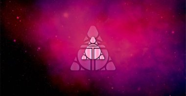 Alien worlds crypto currency. Tlm on abstract background