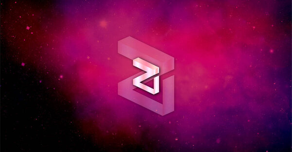 Zilliqa crypto currency. Zilliqa on abstract background.