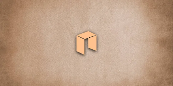Neo Kryptovaluta Neo Abstrakt Bakgrund Neo Logotyp — Stockfoto