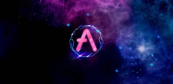 Крипто Валюта Aave Chain Aave — стоковое фото