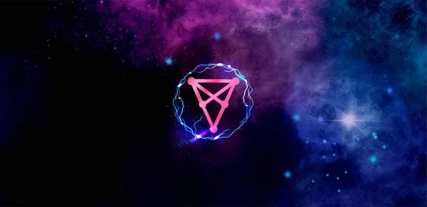 Chiliz (chz) pankartı. chz para kripto para kavramı pankart arkaplanı.