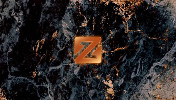 Z币加密货币 抽象背景的Z币 — 图库照片