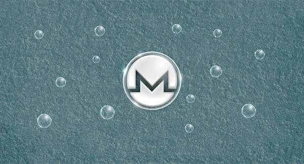Ikona Monero Monero Waluta Kryptograficzna — Zdjęcie stockowe