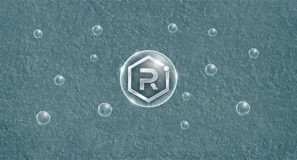 Radium Coin Symbol Crypto Currency Themed Background Design — Photo