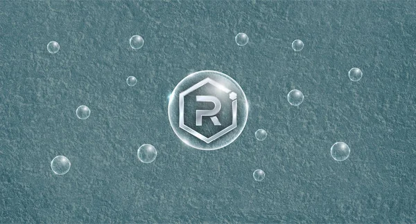 Radium Coin Symbol Crypto Currency Themed Background Design — 图库照片