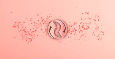 Enjektif Protokol (INJ) şifreleme madeni para sembolü. Engelleme teknolojisi.