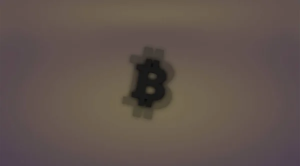 Bitcoin Btc Banner Btc Mince Kryptoměna Koncepce Banner Pozadí — Stock fotografie
