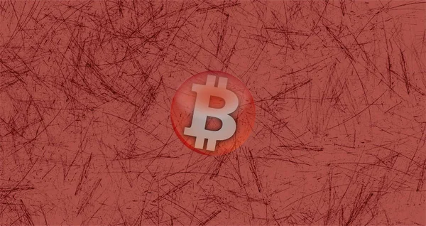 Bitcoin Btc Banner Btc Moeda Criptomoeda Conceito Banner Fundo — Fotografia de Stock