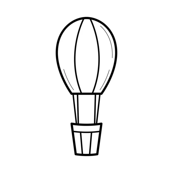 Luftballon Handgezeichnetes Icon Skizzenkritzelstil Isolierte Vektorillustration — Stockvektor