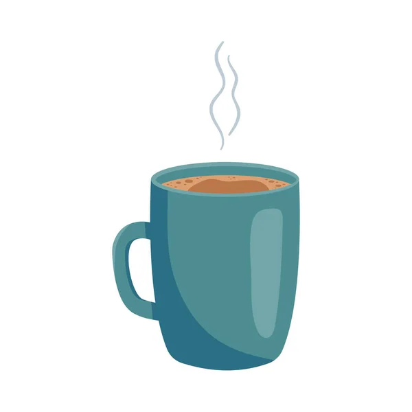 Una Taza Café Ilustración Vectorial Estilo Plano Dibujos Animados — Vector de stock