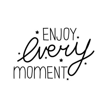 Beyaz arka plandaki her anın tadını çıkar. EPS 10