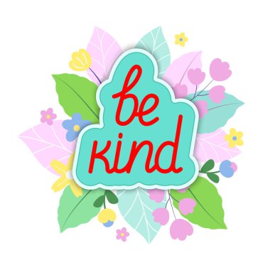 Çiçek arkaplanı olan bir metin yaz. Vektör İllüstrasyonu