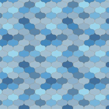 Mavi Şam c 'nin kağıt desenli vektör dokusunun arka planı. Kusursuz desenli oldukça gür bir çiçek afişi. Ev dekorasyonu için. Klasik bir tarz. Antika retro etkisi.