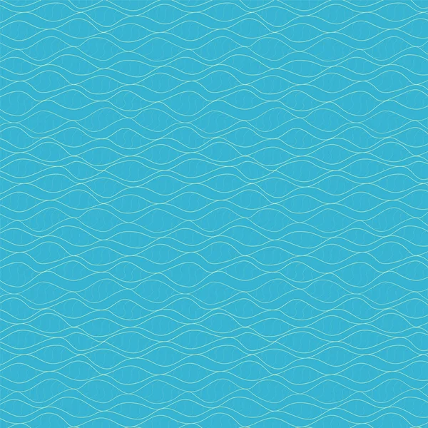 Nature Abstrait Fond Mer Vagues Bleues Motif Moderne Sans Couture — Image vectorielle