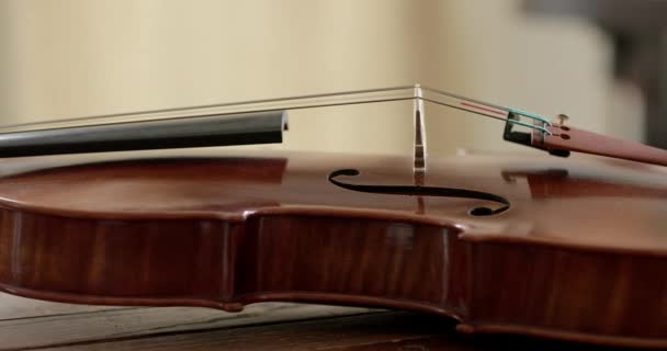 小提琴或小提琴 整盘乐器 — 图库视频影像