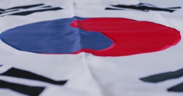 Drapeau Sud Coréen Avec Taeguk Trigrammes — Video