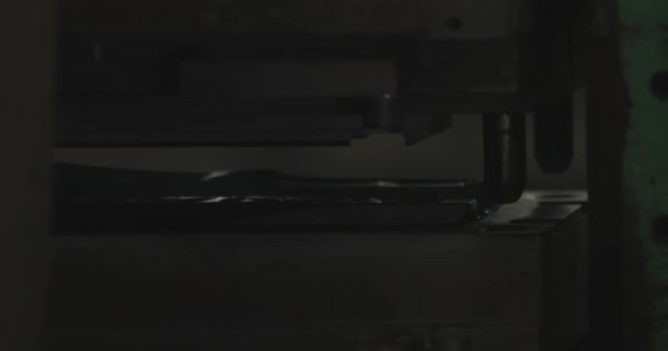 Heet Stomend Rubber Een Machine Een Fabriek — Stockvideo