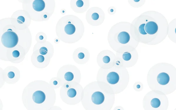 白い背景を持つ多くの細胞 3Dレンダリング コンピュータ デジタル ドローイング — ストック写真