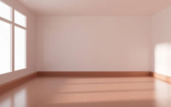 白い空の部屋 3Dレンダリング コンピュータ デジタル ドローイング — ストック写真