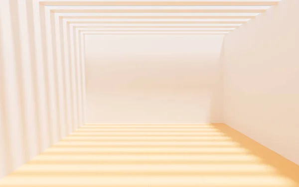 White Empty Room Rendering Computer Digital Drawing — Stock Photo, Image